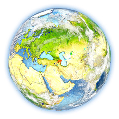 Azerbaijan on Earth isolated