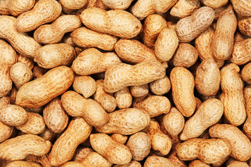 Dry roasted peanuts for use as background.