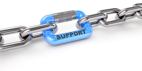 Obraz premium Support / Chain / Metal / 3d