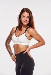 Obraz premium Young athletic woman