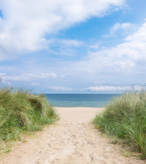 Entrance to the beach in Rugen island, Northern Germany