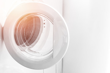 Front Load Washer or Washing Machines, Modern lifestyle home technology for cleaning clothes.