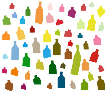 Background Bottle color Vector