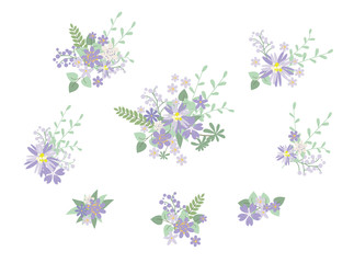 Vintage romantic vector trendy seamless pattern