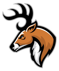 Naklejka premium buck head mascot