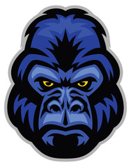 Mascot of gorilla head