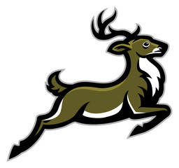 running deer mascot