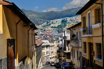 Fototapeta na wymiar Historic center of Quito, Ecuador