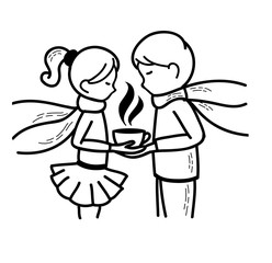 Couple of young people