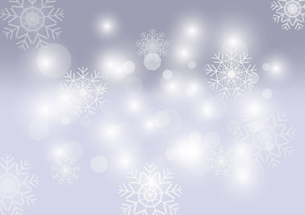 Vector Christmas or new year Party design background template with snowflake star and bokeh. Vector illustration EPS10