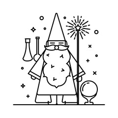 Magic illustration. sparkle magic lights. mystery miracle