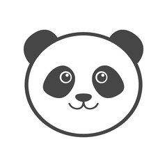 Panda icon - vector illustration