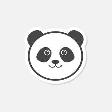 Panda icon - vector illustration