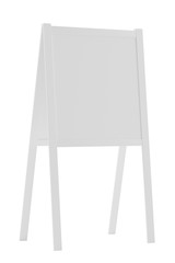 Sandwich board isolated on white - 3d illustration rendering.