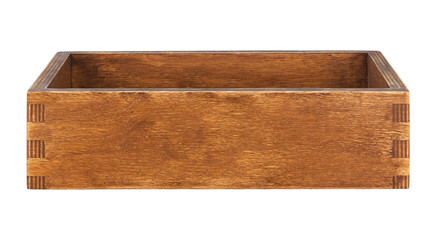 Brown rustic wooden box