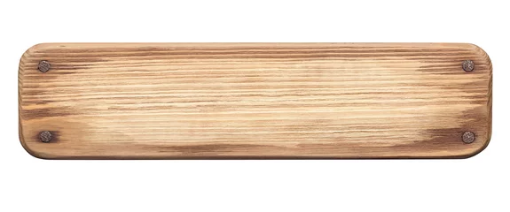 Fotobehang Rustiek houten bord met spijkers © donatas1205