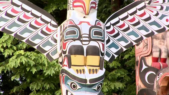 Totem Poles in Stanley Park Vancouver