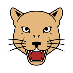 Lioness Head Vector Illustration