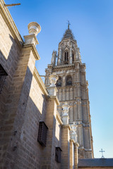 Fototapeta na wymiar Cathedral of Toledo in Spain