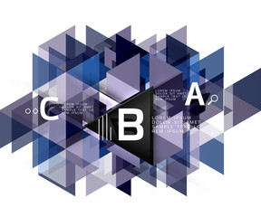 Obraz premium Vector triangle abstract background