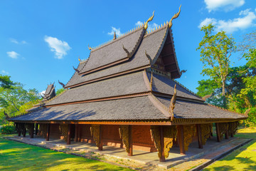 Main Hall of Thai Northern Traditional Temple