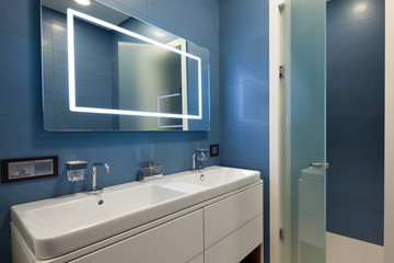 Interior of bathroom
