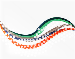 Vector abstract wave lines background