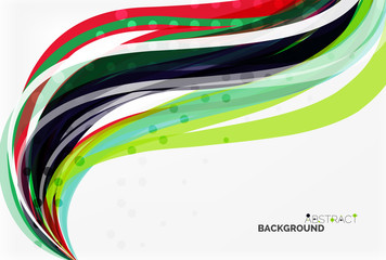 Colorful wave abstract background