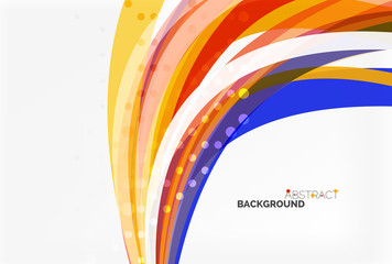 Elegant colorful wave, stripes