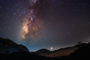 Milky way on hill