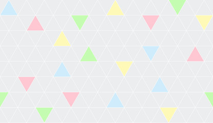 color triangles. vector seamless pattern. gray background