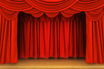 curtains and stage