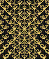 Art Deco style seamless pattern texture.