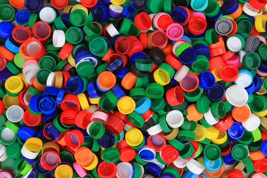 plastic pet caps texture