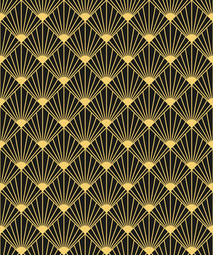 Art Deco style seamless pattern texture.