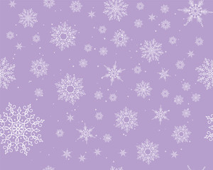 Winter card snowflake pattern