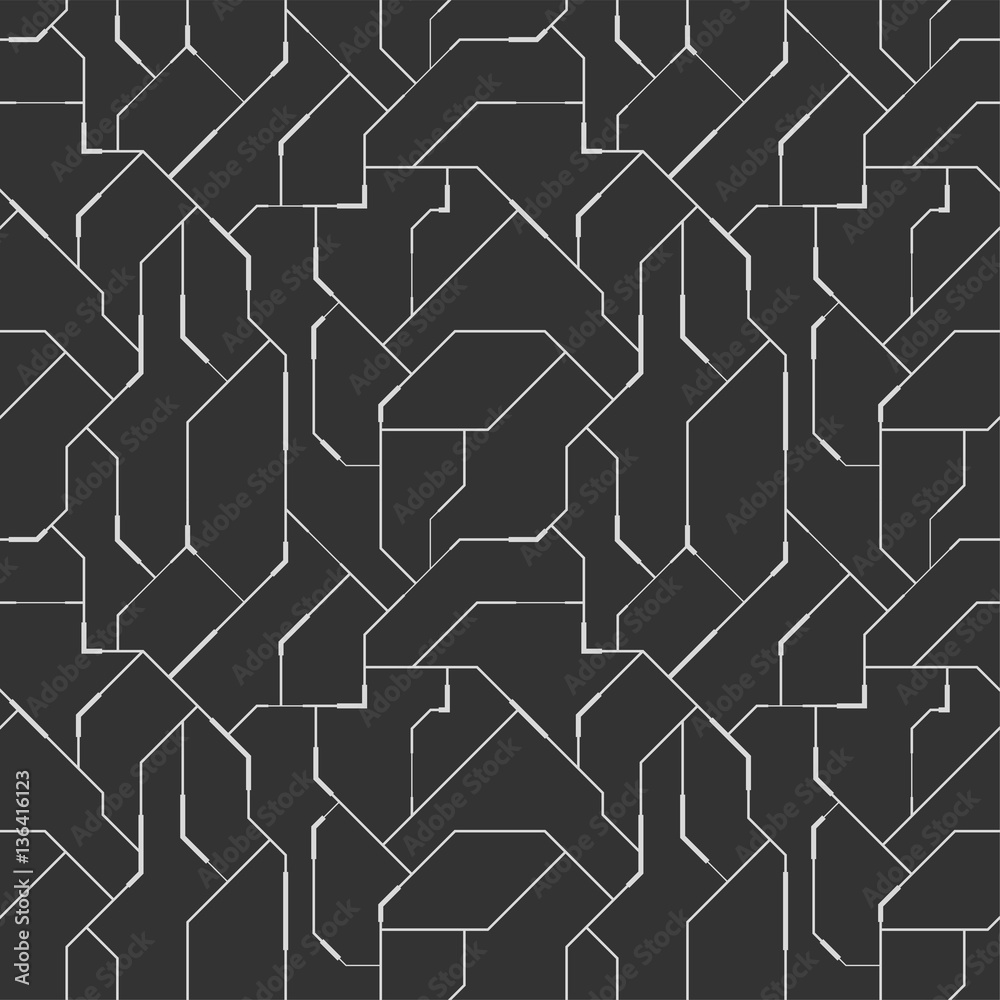 Poster background in high tech style. abstract vector seamless pattern.