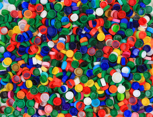 plastic pet caps texture