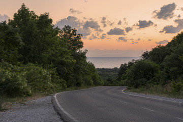 The road to the sea.