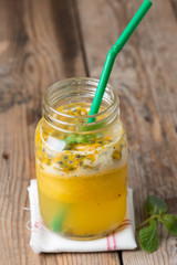 Passion fruit smoothie.