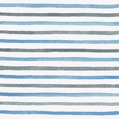 Abstract background watercolor stripes black, white and blue