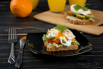 Healthy sandwiches for the breakfast