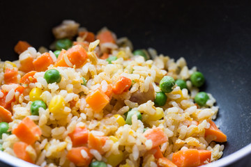 Close-up fried rice