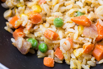 Close-up fried rice
