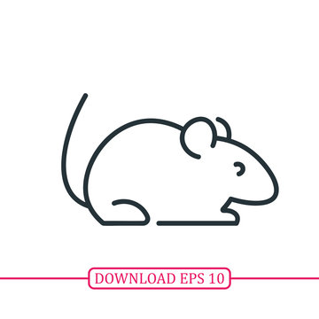 Mouse animal icon vector