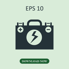 Accumulator icon vector