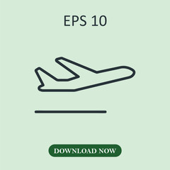 Departure icon vector