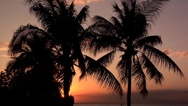 Sunset in Manila Bay Philippines