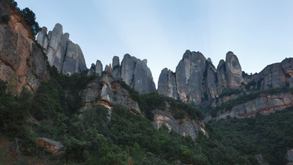 The Montserrat mountains