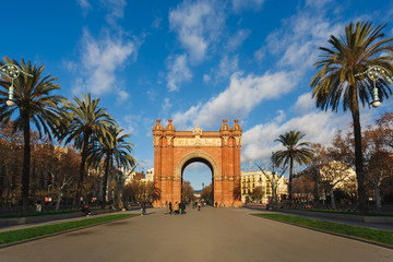 Fototapeta na wymiar The Arc de Triomf, Barcelona